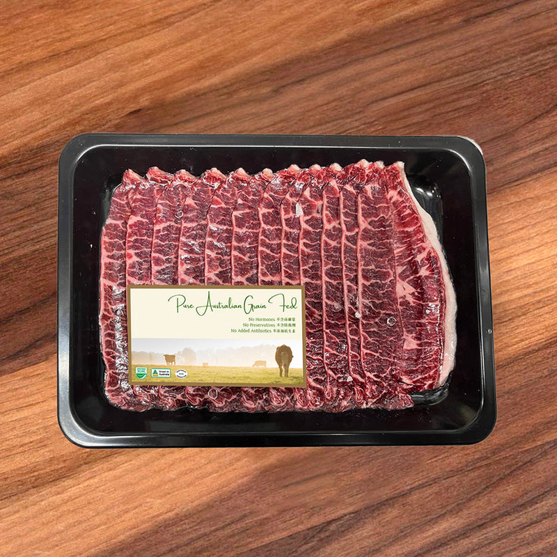 SOUTHERN GRAIN Australian Frozen M4+ Black Angus Premium Grain Fed Beef Oyster Blade for Shabu Shabu M4+  (1pack)