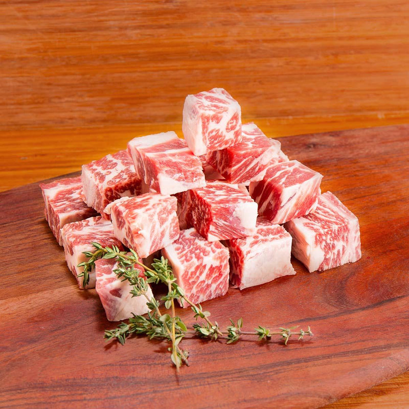 CERTIFIED ANGUS BEEF ® USA CAB Prime Angus Beef Short Rib Boneless Cube [Previously Frozen]  (200g)