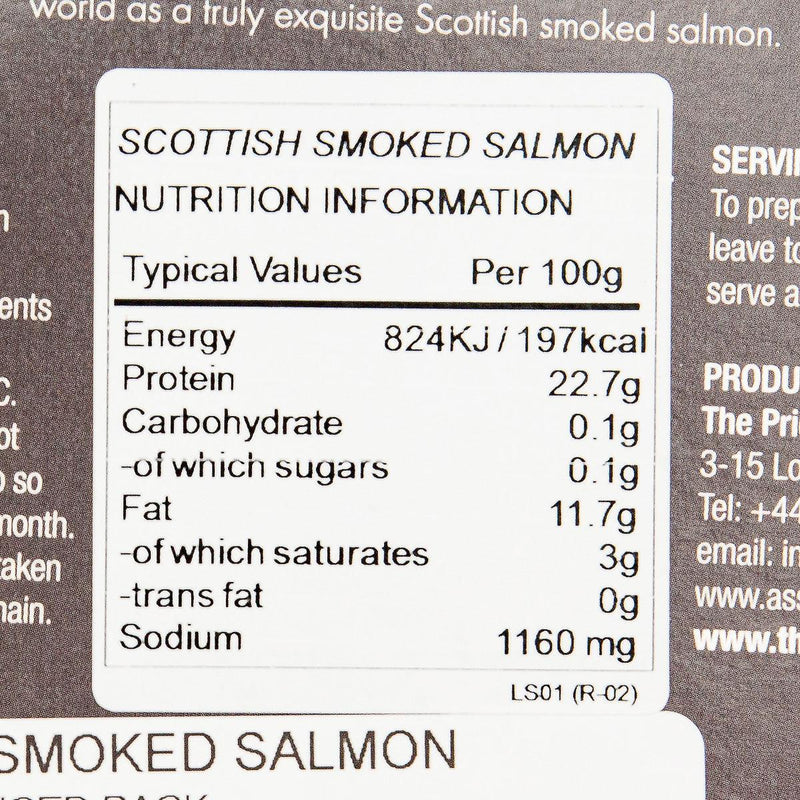 LOSSIE Scottish Smoked Gravadlax Salmon  (100g)