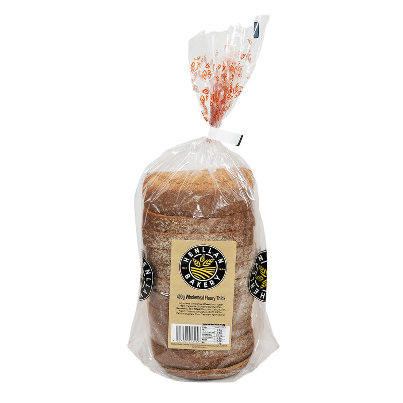 HENLLAN Thick Sliced Wholemeal Bread  (400g)