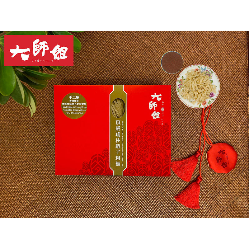 DASHIJIE Dried Scallop & Dried Shimp Roe Noodles - Thick  (6pcs)