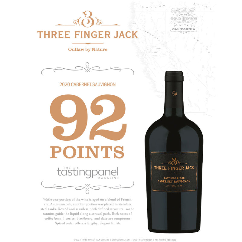 THREE FINGER JACK Three Finger Jack Lodi Cabernet Sauvignon 2022 (750mL)
