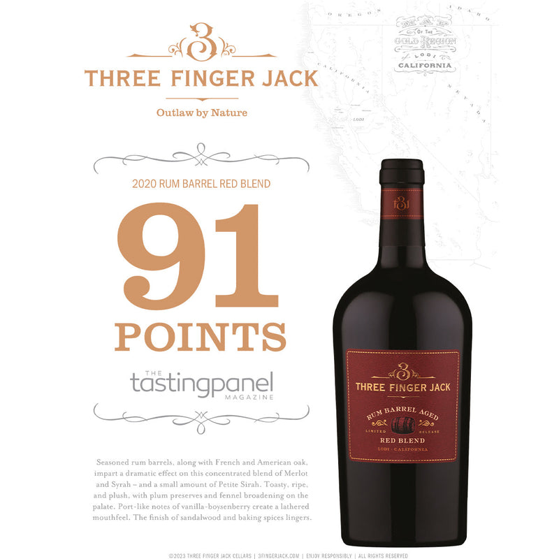 THREE FINGER JACK Three Finger Jack Lodi Rum Barrel Red Blend 21/22 (750mL)