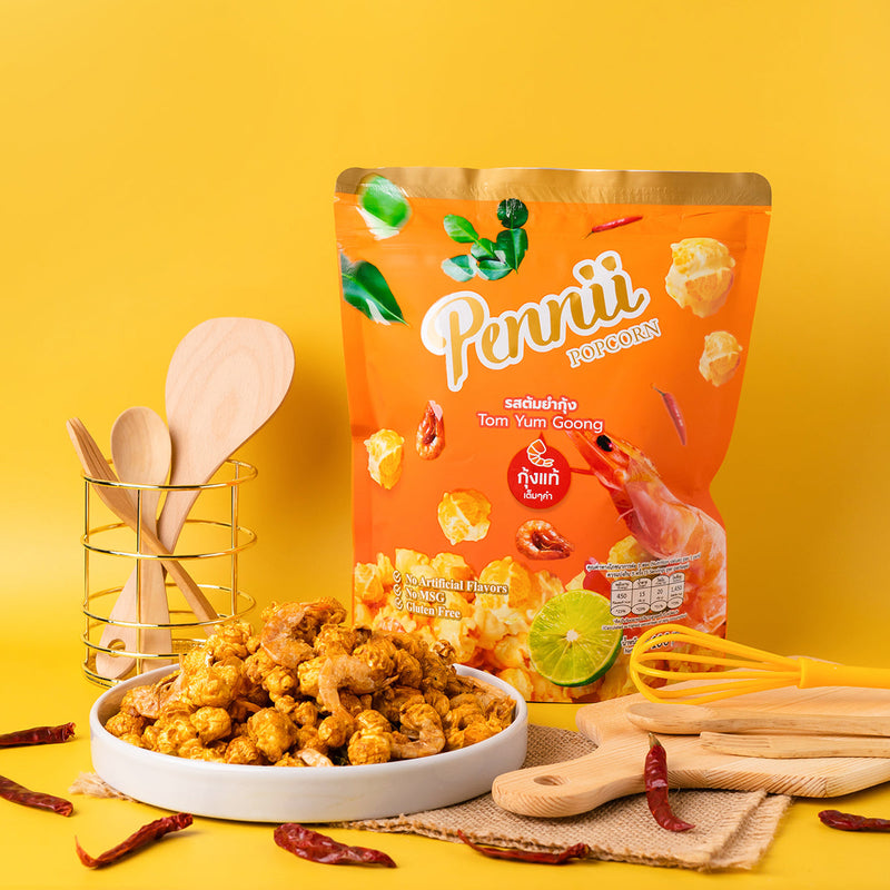 PENNII Premium Tom Yum Goong Popcorn  (100g)