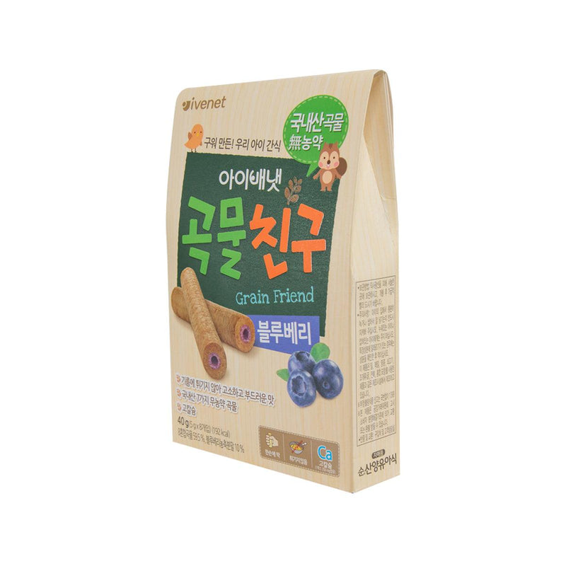 IVENET Bebe Grain Friend Snack (Blueberry)  (8 x 5g)