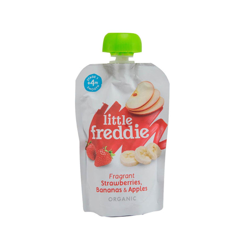 LITTLE FREDDIE Organic Strawberries, Bananas & Apples  (100g)